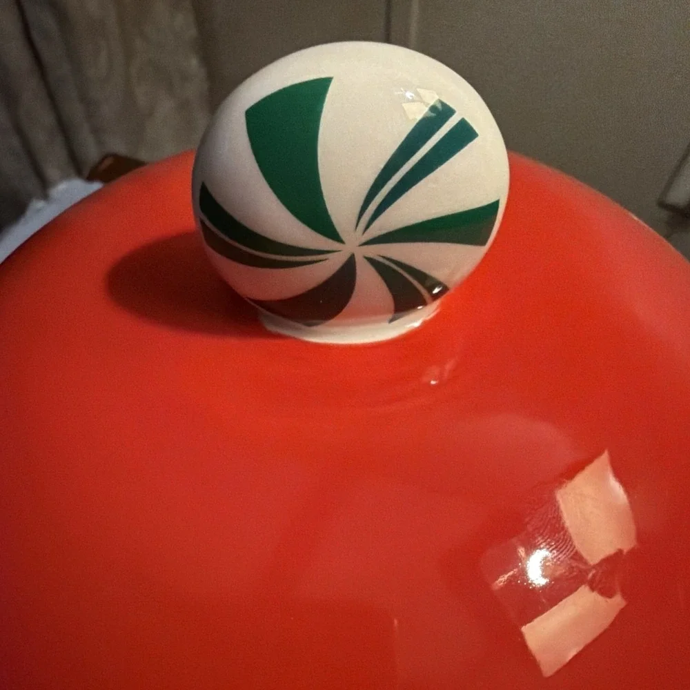 Peanuts‎ Christmas Ceramic Cookie Jar Canister Charlie Brown Snoopy Woodstock